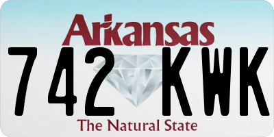 AR license plate 742KWK