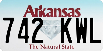 AR license plate 742KWL