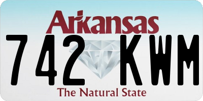 AR license plate 742KWM