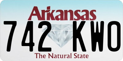 AR license plate 742KWO