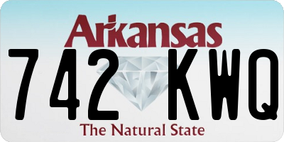 AR license plate 742KWQ