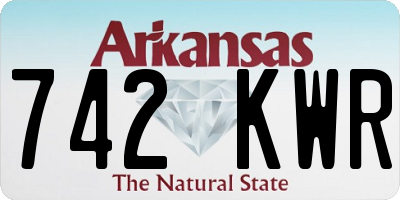 AR license plate 742KWR