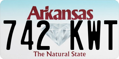 AR license plate 742KWT