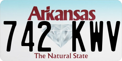 AR license plate 742KWV