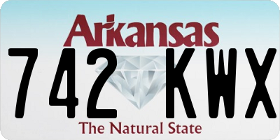 AR license plate 742KWX