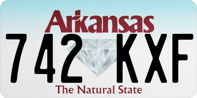 AR license plate 742KXF
