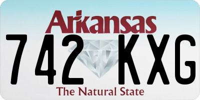 AR license plate 742KXG