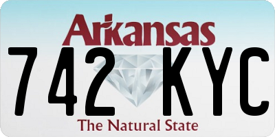 AR license plate 742KYC