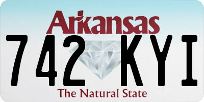 AR license plate 742KYI