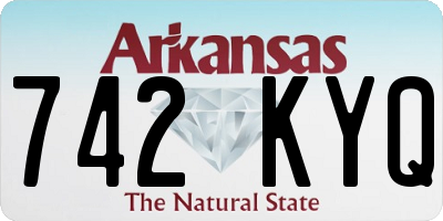 AR license plate 742KYQ