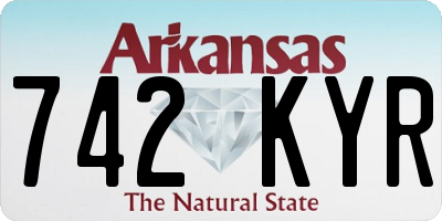 AR license plate 742KYR