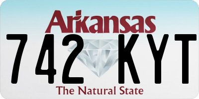 AR license plate 742KYT