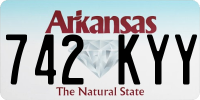 AR license plate 742KYY