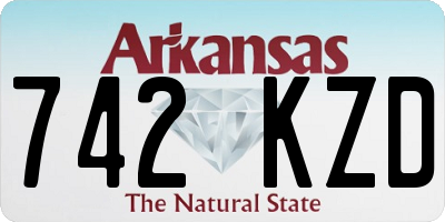 AR license plate 742KZD