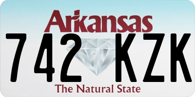 AR license plate 742KZK