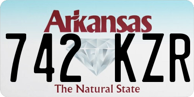 AR license plate 742KZR