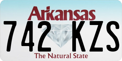AR license plate 742KZS
