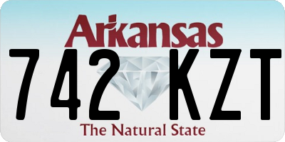 AR license plate 742KZT
