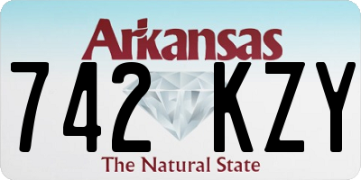 AR license plate 742KZY