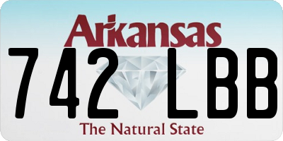 AR license plate 742LBB