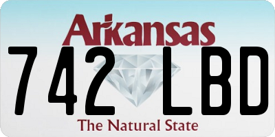 AR license plate 742LBD