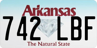 AR license plate 742LBF