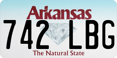 AR license plate 742LBG