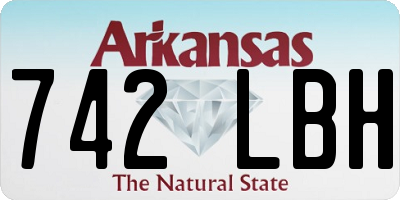 AR license plate 742LBH