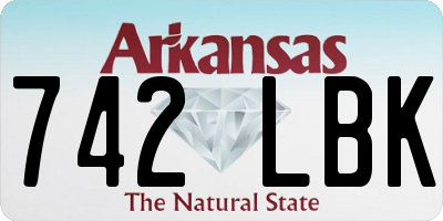 AR license plate 742LBK