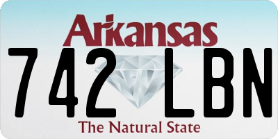 AR license plate 742LBN