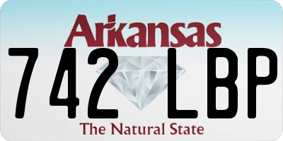 AR license plate 742LBP