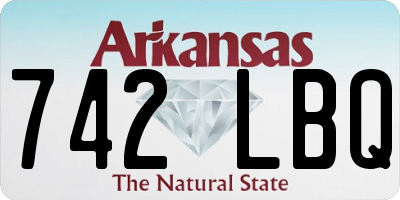 AR license plate 742LBQ
