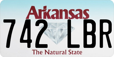 AR license plate 742LBR