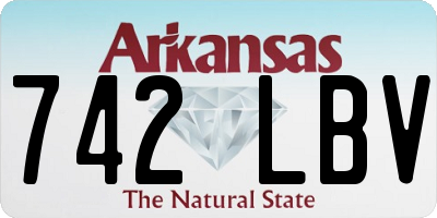 AR license plate 742LBV