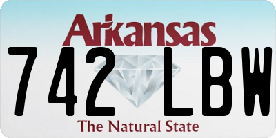 AR license plate 742LBW
