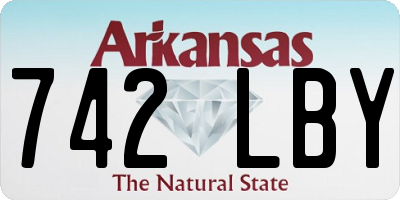 AR license plate 742LBY