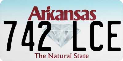 AR license plate 742LCE