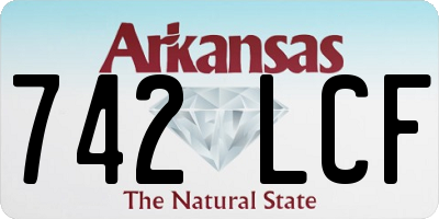 AR license plate 742LCF