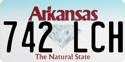 AR license plate 742LCH