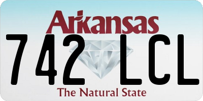 AR license plate 742LCL