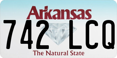 AR license plate 742LCQ