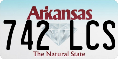 AR license plate 742LCS