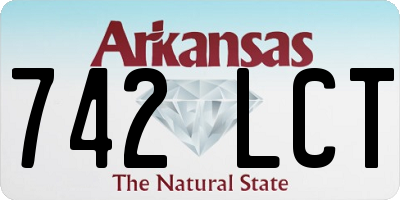 AR license plate 742LCT