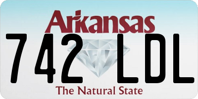 AR license plate 742LDL