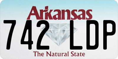 AR license plate 742LDP