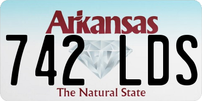 AR license plate 742LDS