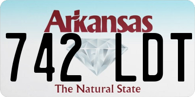 AR license plate 742LDT