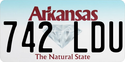 AR license plate 742LDU