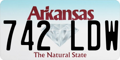 AR license plate 742LDW