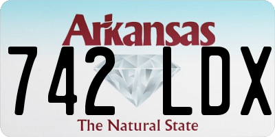 AR license plate 742LDX
